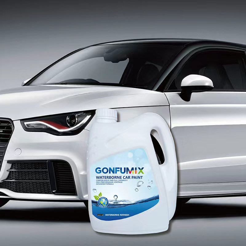 waterborne automotive paint with strong adhesion